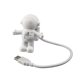 thumbnail image 1 of 0.2W LED Night Light USB recargable Eye-care Spaceman Light Study Lámpara de lectura Inevent EL4919-00B, 1 of 7