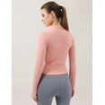 thumbnail image 3 of ORUYROP Veste de Course Légère Extensible pour Femmes avec Fermeture Éclair Complète et Trous pour les Pouces, 3 of 7