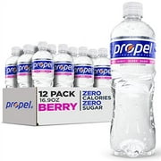 Propel Berry, Zero Calorie Sports Drinking Water with Electrolytes and Vitamins C&E, 16.9 Fl Oz, Pack of 12