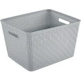 thumbnail image 5 of LYYHTY 12 Pack Plastic Storage Bin Organization Containers, Tall Baskets, Cement, 5 of 9