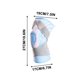 thumbnail image 3 of Rodillera deportiva | Rodillera de nailon transpirable | Correas elásticas ligeras con cortes | Protección de menisco | Ajuste ajustable S-XXXL | Baloncesto, fútbol, running y fitness, 3 of 5