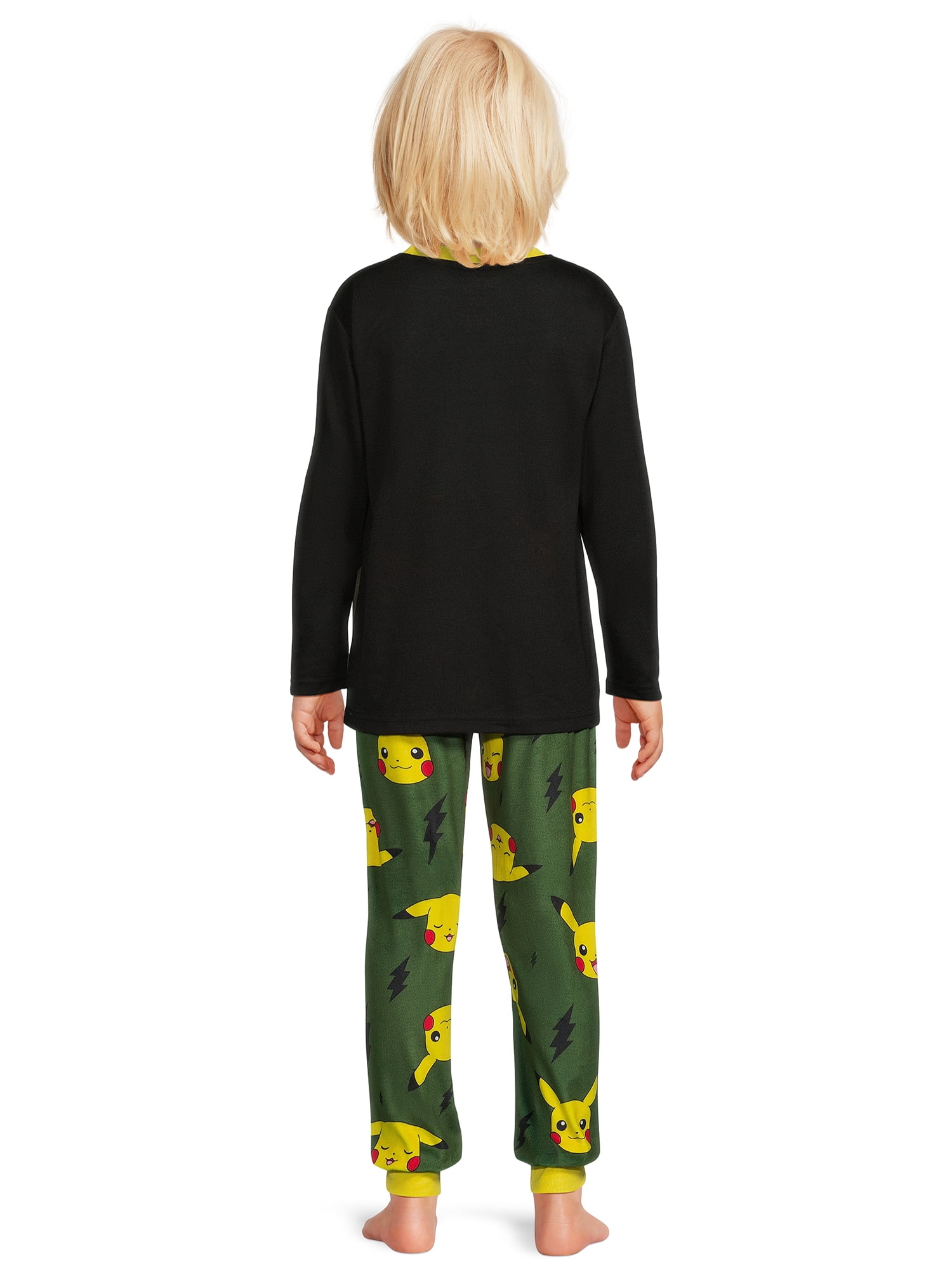Pokémon Boys Long Sleeve Graphic Fleece 2-Piece Pajama Set, Sizes 4-16