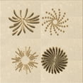 thumbnail image 1 of Ahgly Company Tapis d'Intérieur Lavables en Machine, Carrés de Transition, Peru Brun, 7' Carré, 1 of 7