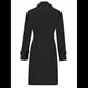 thumbnail image 4 of Gabardina Larga Cruzada de Larga para Mujer, Cortavientos, Clásica, con Solapa y Cinturón. Negro L, 4 of 7