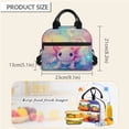 thumbnail image 6 of Jeiento Axolotl Backpack for School Girls 6-8 Lightweight Backpack with Lunch Box Pencil Case Water Bottle Sleeve 4 Pcs for Elementary Kindergarten Kids School Bookbag Starry Sky, 6 of 7