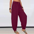 thumbnail image 3 of Summer Savings Clearance 2023! Sweatpants for Women Plus Size High Waist Stretch Solid Color with Pockets 7/8 Pants S-3XL, 3 of 5