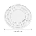 thumbnail image 2 of 200 Pcs Rounde Picture Frame Glass Anti-slip Spacer Cupboard Coffee Table Pp Plastic, 2 of 6