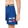 thumbnail image 3 of Lazy-Me Mens Funny Novelty Boxer Shorts, Navy, One Size Fits All, One Size Fits, Size: M, Lazy Me, 3 of 4