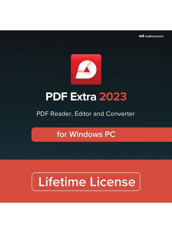 PDF Extra 2023 | Professional PDF Editor | Edit, Protect, Annotate, Convert, Fill & Sign PDFs | 1 Windows PC / 1 User / Lifetime License