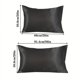 thumbnail image 4 of 1 Pair, Solid Color Faux Silk Satin Pillowcase, Household Bedding, Envelope Pillowcase, 4 of 5