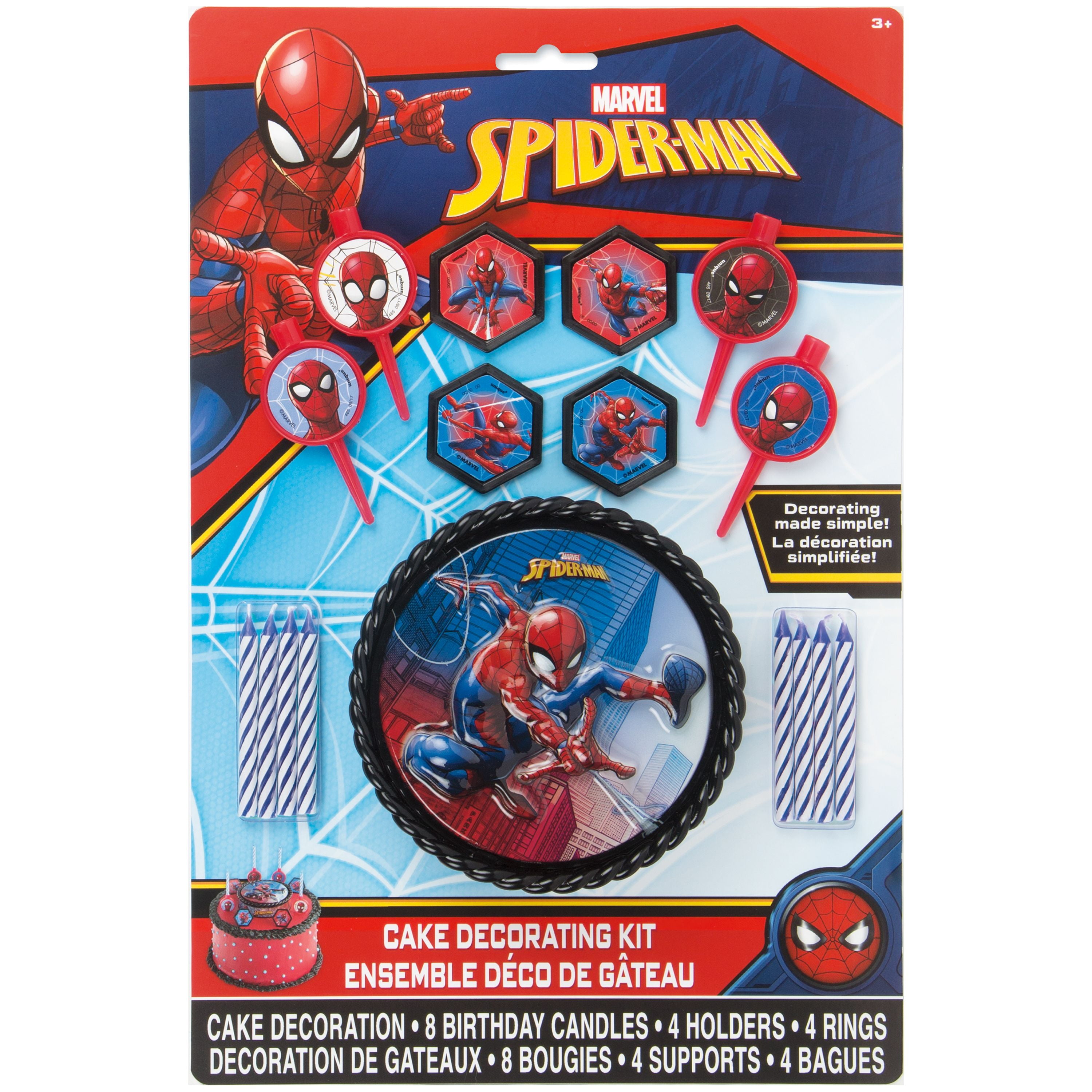 Spiderman Cake Decoration Kit, 17pc 