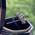 thumbnail image 2 of 2Ct Round Cut Real Moissanite Engagement Ring 14k Yellow Gold Plated Silver, 2 of 2