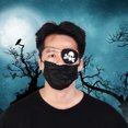 thumbnail image 3 of Elastic Band Comfortable Easy To Wear Pirate Eye Patch, Skull Eye Cover, Skull Eye Patch, For Halloween Black Rope Skull With Bones, 3 of 8