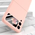 thumbnail image 2 of MonsDirect for 6.7 inch Samsung Galaxy Z Flip 3 5G Case 2021, Slim Hard PC Back Anti-Drop Shockproof Full Coverage with Rear screen Lens Protector Cover for Samsung Galaxy Z Flip 3, Pink, 2 of 6