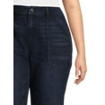 thumbnail image 5 of Terra & Sky Women's Plus Size Chop Pocket Straight Leg Jeans, 29” Inseam, 5 of 6