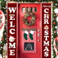thumbnail image 6 of VerPetridure Christmas Curtain Decoration Christmas Decoration Curtain Creative Decoration Couplets Hanging Flags, 6 of 9