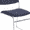 Navy w/pattern, variant on National Public Seating Signature Light Weight Fabric Padded Stack Chair