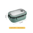 thumbnail image 1 of 5PCS Portable Solid Colour Thickened Student Lunch Box Compartment Lunch Box Microwave Lunch Box Heat-resistant Lunch Box Green 5PCS, 1 of 6