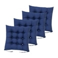 thumbnail image 2 of 4 piezas de cojín para silla de comedor, cojín para silla de cocina, relleno de poliéster suave Marina de guerra, 2 of 9