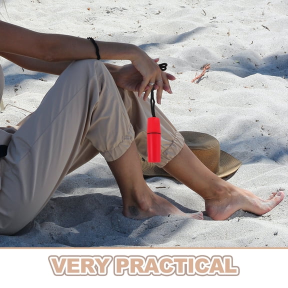 OUNONA 2Pcs Red Watertight Storage Box Lightweight Portable Dry Canister for Outdoor Use