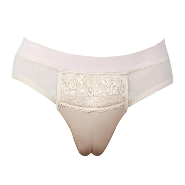 Braga Transpirable con Almohadilla Acolchada Trasera Ropa Interior para Travestis Transexuales XXL