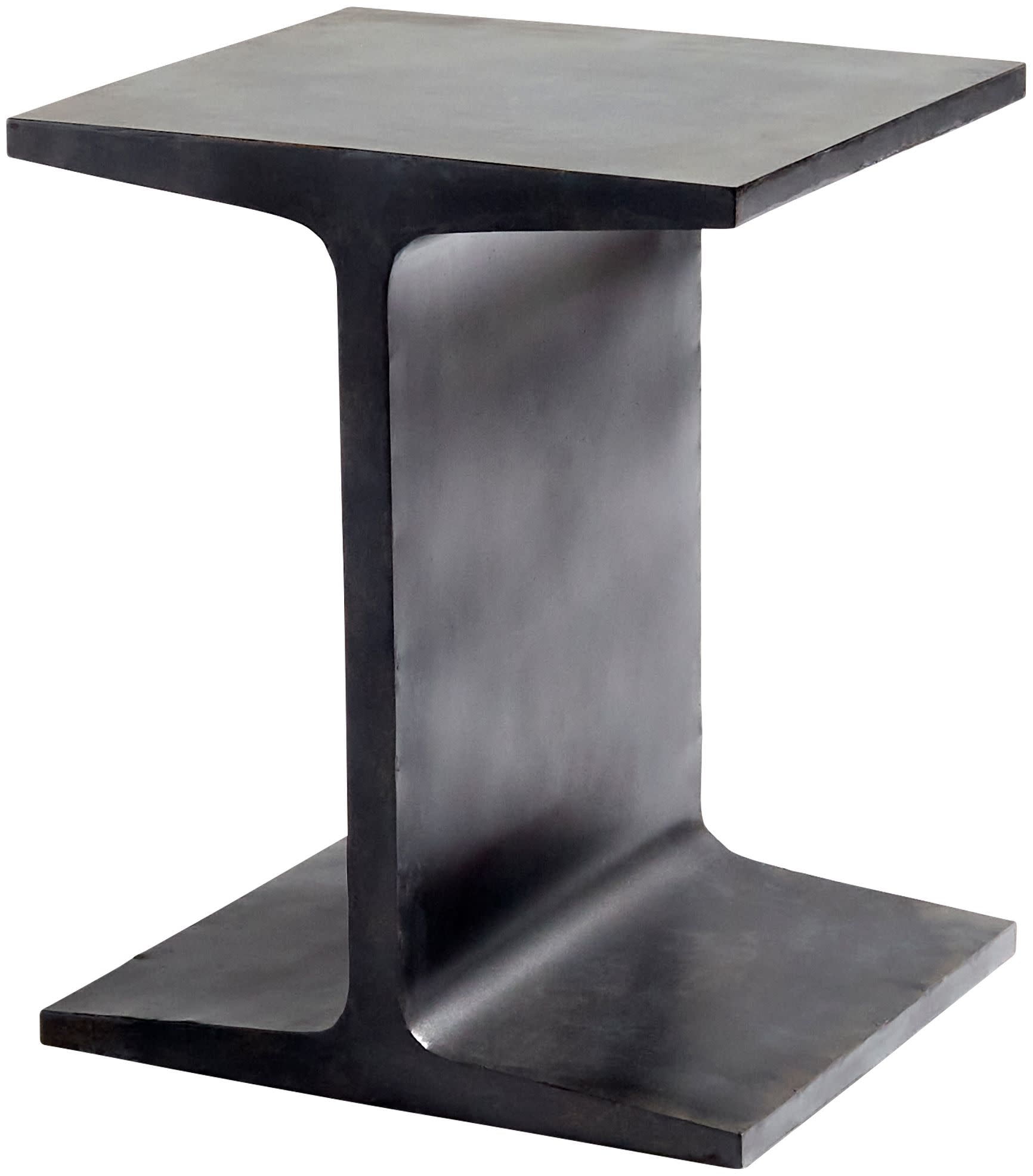 Cyan Design 10946 Anvil 16" Wide Iron Pedestal Side Table Black