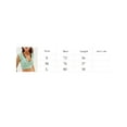 thumbnail image 3 of nvzhuang Women T-shirt, Short Sleeve U Neck Contrast Color Summer Ladies Crop Top for Party Club, 3 of 9