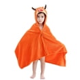 thumbnail image 1 of Toallas de baño de animales con capucha para bebé, albornoz de playa para natación grande, ultra suave, regalo de ducha perfecto para niños de 0 a 5 años - Naranja-Naranja- Sailing Electrónica, 1 of 5