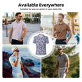 thumbnail image 6 of Yiaed winter DachshundPrint Men's Short Sleeve Polo Shirt,Golf Polo for Men Three-Button Golf Shirt Athletic Casual Collared T-Shirt- X-Large, 6 of 7