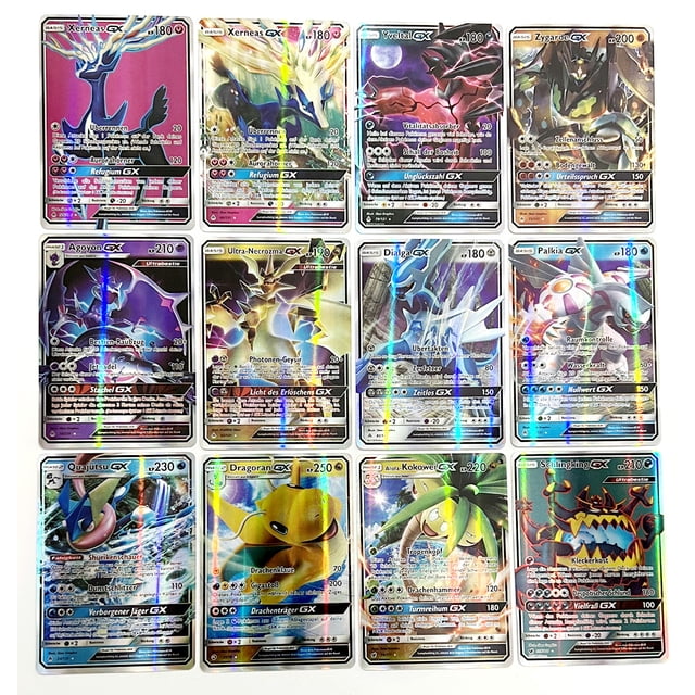 Cartas de Pokémon 20 piezas, cartas de energía de Color, Colección rara de Pikachu, entrenador de batalla, regalos para niños, alemán, español, francés, inglés, Vmax, GX