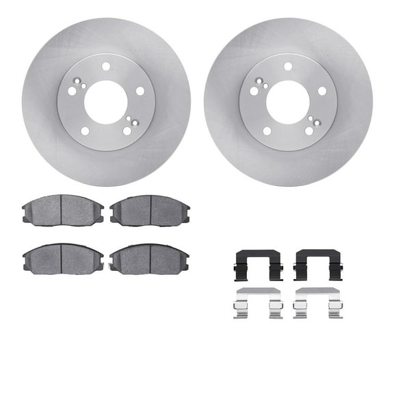 Dynamic Friction Company Front Brake Rotors with 5000 Advanced Brake Pads includes Hardware 6512-03171