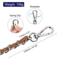 thumbnail image 2 of Purse Chain Strap, 47 Inch Iron Chain Strap Adjustable Handbag Chains for Wallets Clutch Bags Brown/Silver Tone, 2 of 5