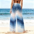 thumbnail image 6 of Gamivast Womens Swimwear Cover Ups High Waisted Sheer Mesh Wide Leg Beach Pants Flowy Transparent Trousers for Summer Tropical Holiday Resort Wear Outfits, 6 of 7