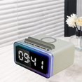 thumbnail image 1 of Reloj despertador Baoblaze con radio altavoz inalámbrico soporte para teléfono y lámpara de noche, 1 of 8