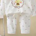 thumbnail image 6 of TOWED22 Baby Boy Girl Pajama Set 2Pcs Long Sleeve Print Top and Pants Cotton Pjs Soft Sleepwear Jammies Fall Winter 3 6 9 12 18 24 Months 2 3 4 5 6 7 8 9 Years(White,3-4 Y), 6 of 6