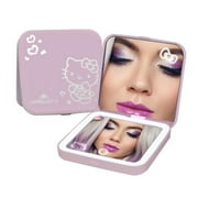 Impressions Vanity Hello Kitty Supercute Compact Mirror with Lights and 2X Magnification (Pink)