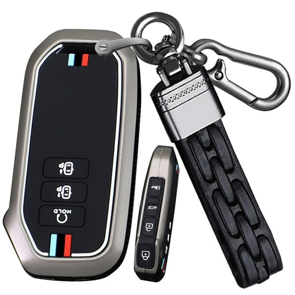 7 Button Key Fob Cover Fit for Kia EV6 GT K5 Sorento 2023 2022 Carnival Seven MQ4 Sportage NIRO Key Keyless Full Protection Key Case with Short Keychain