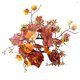 thumbnail image 1 of CAIROYAR Anillos de velas de otoño Coronas Adornos de coronas de otoño Vela de cosecha, 1 of 1