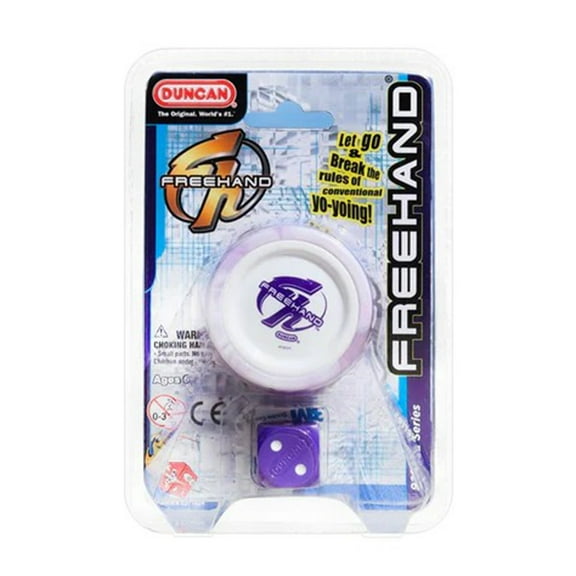 Duncan Freehand ONE Yo-Yo - Iconic Butterfly Shape - Polycarbonate YoYo (Danny Severance Edition 3 - Purple/White with White Cap)
