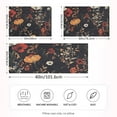 thumbnail image 2 of Yayeee Pillowcase Standard Size Set of 2 Satin Wrinkle Resistant Pillow Case, Black Floral Pattern, 2 of 7