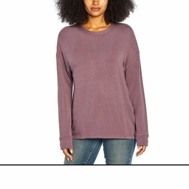 Three Dots Womens Speckled Long Sleeve Pullover