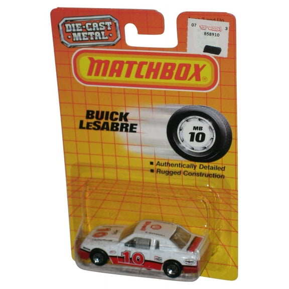 Matchbox Buick LeSabre (1990) Mattel White & Red Toy Car MB10