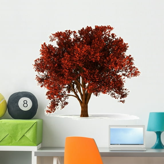 3D Autumnal Tree Wall Decal by Wallmonkeys Peel and Stick Graphic (36 in W x 31 in H) WM315698