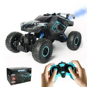 RC Cars 4x4 Remote Control Car, Waterproof 4WD off Road Car With Spray Steam, RC Truck with LED lights, 2.4 Ghz Off-road Racing Vehicles Gift
