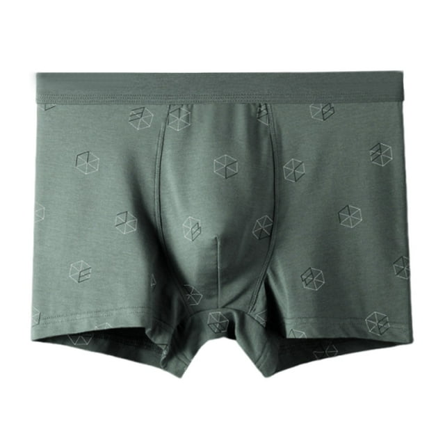 Mens Underwear Boxer Mens Digital Printing Breathable Close Fitting Comfortable Boxers
