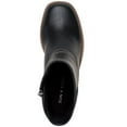 thumbnail image 3 of SUN STONE Womens Black Cushioned Goring Denverr Square Toe Block Heel Zip-Up Booties 5.5 M, 3 of 4