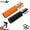 orange+black-2pcs, variant on Leaf Blower Air Booster, High-Velocity Air Booster for Gas/Electric for 2–4 Inch Blower Tubes, Leaf Blower Nozzle Attachment, Boosts Wind Speed, Yard Snow Lawn Driveway Cleanup