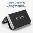 thumbnail image 3 of EcoNesxp Metal Mesh Business Card Holder Holder Holds 3 Pack Black Desktop Business Card Display Holder Pack Black Desktop Business Card Display Holder Business Card Holder, 3 of 5