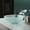 Frosted, variant on Cascade 16.5 Color Glass Vessel Sink with Faucet, Frost