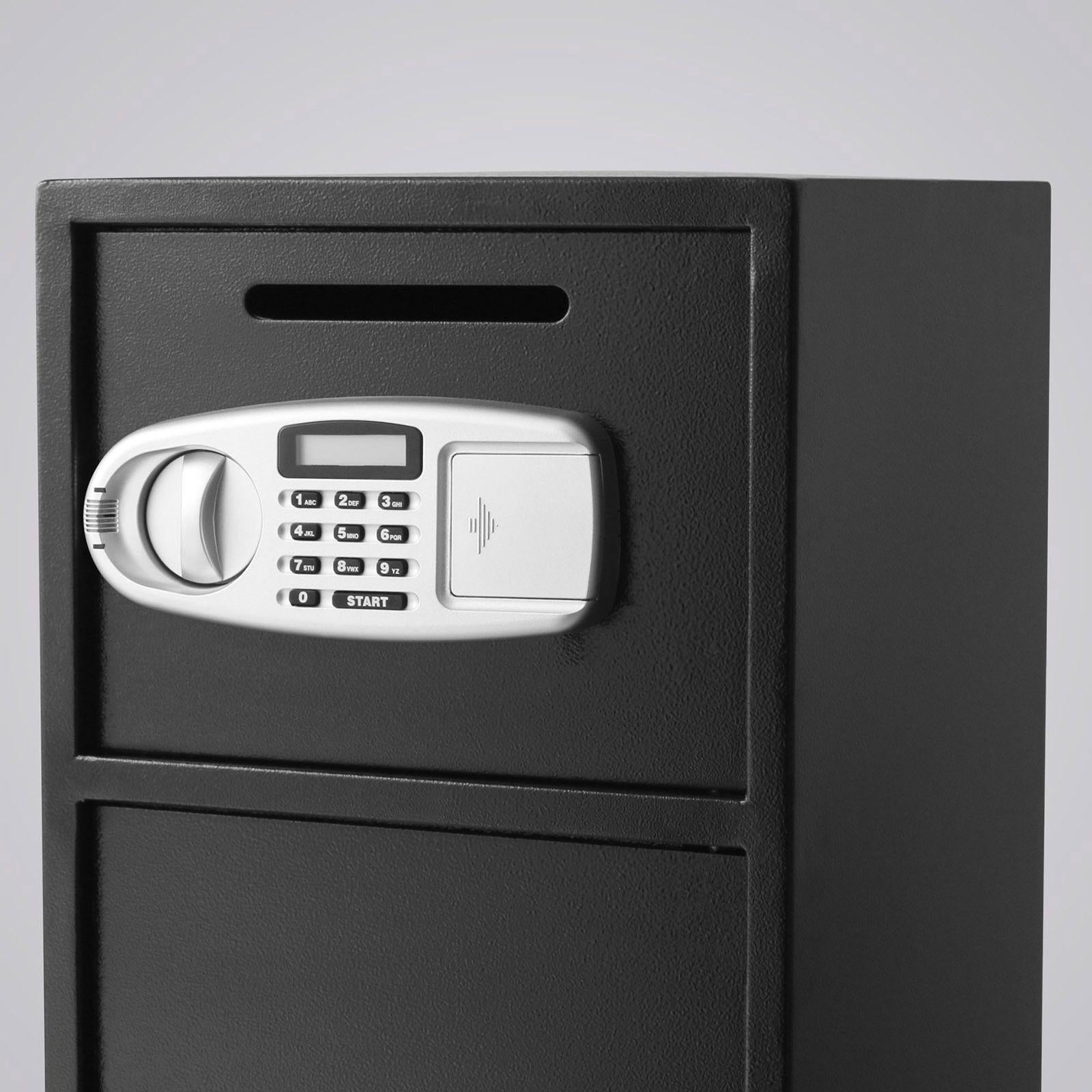 Large Double Door Security Safe Box 2.6 Cubic Feet Steel Digital Lock for Money Gun Jewelry Black